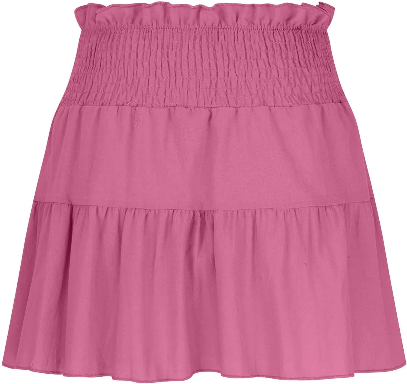 hlysgo Womens Skirts 2025 Summer Flowy A Line Short Skirt High Waisted Ruffle Mini Skirts Peplum Cute Skirt for Teen Girls