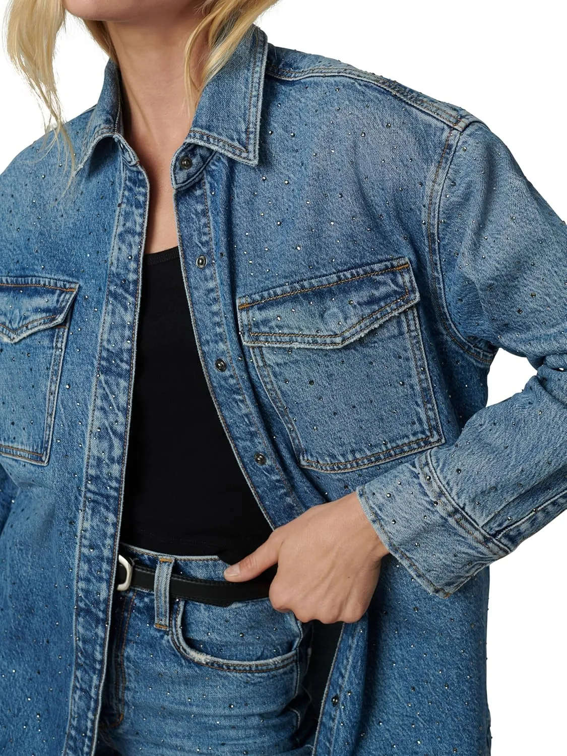 Joe's Women's The Katrina Shirt Jacket with Stones