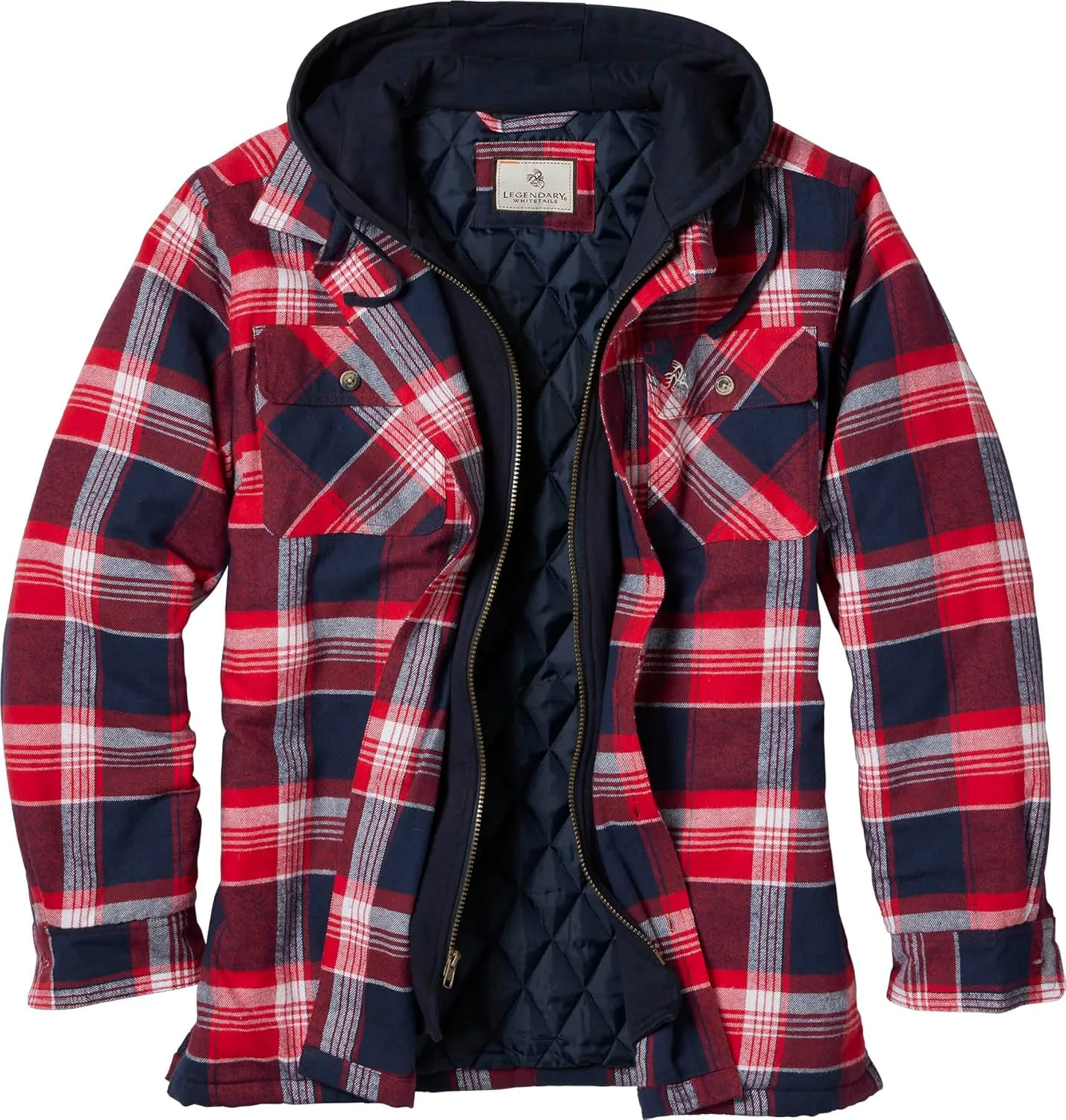 Legendary Whitetails Men's Maplewood Hooded Shirt Jacket