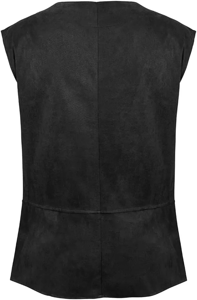 Lehauya Men's Pirate Vest Renaissance Vest Costume Pirate Costumes Medieval Steampunk Gothic Waistcoat
