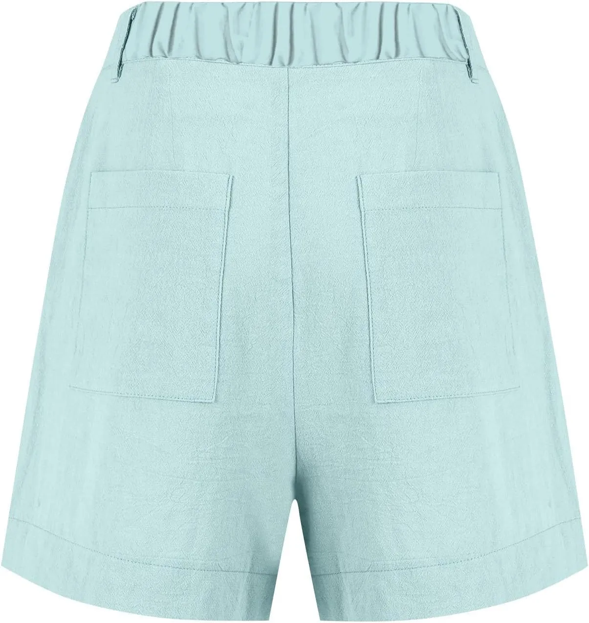 Linen Shorts for Women Summer Wide Leg Shorts High Waisted Bermuda Short Dressy Casual Chino Short with Pockets