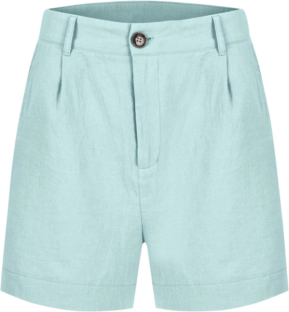 Linen Shorts for Women Summer Wide Leg Shorts High Waisted Bermuda Short Dressy Casual Chino Short with Pockets
