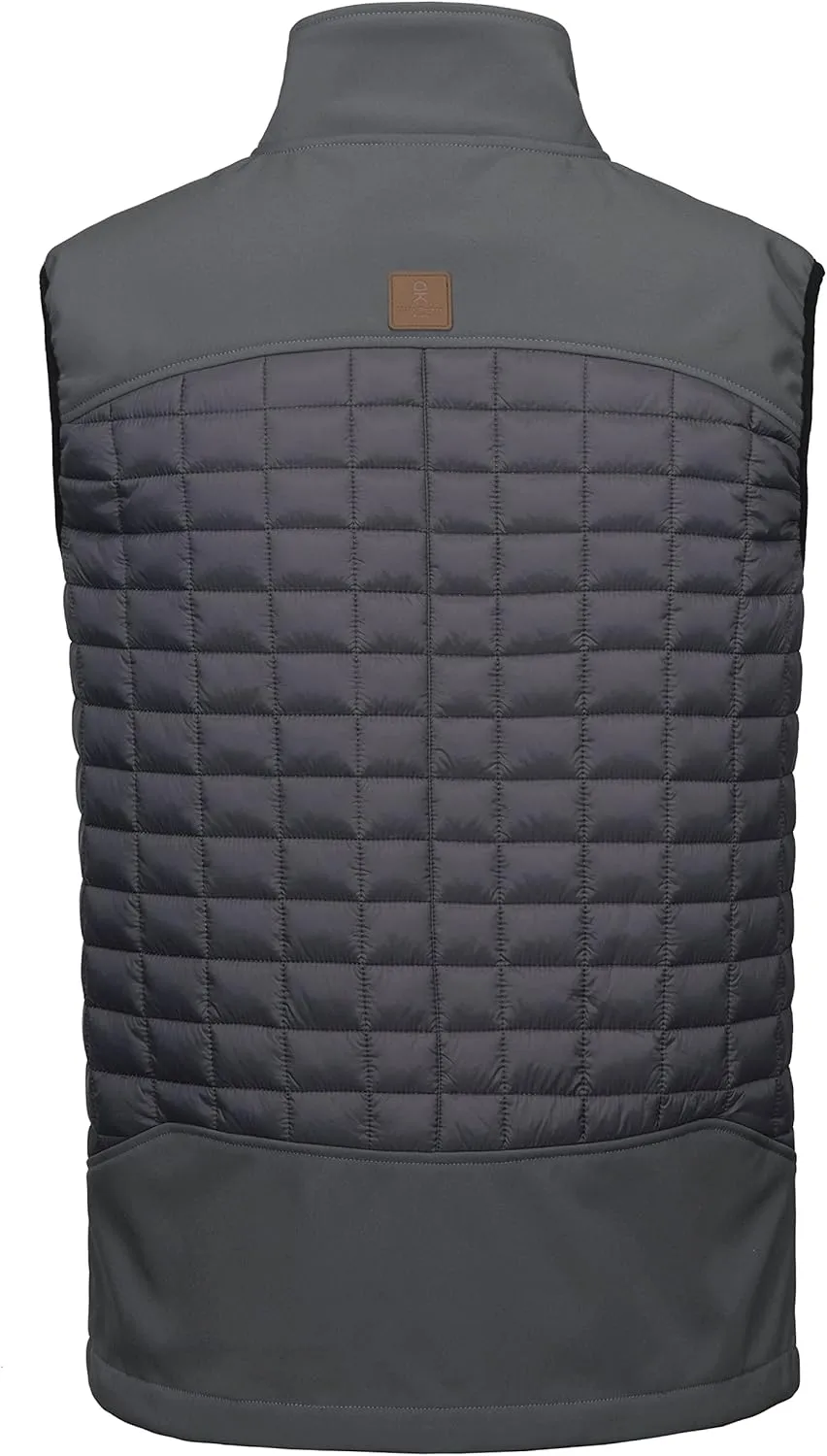 Little Donkey Andy Mens Lightweight Puffer Vest, Warm Outdoor Sleeveless Jacket for Hiking Travel Running