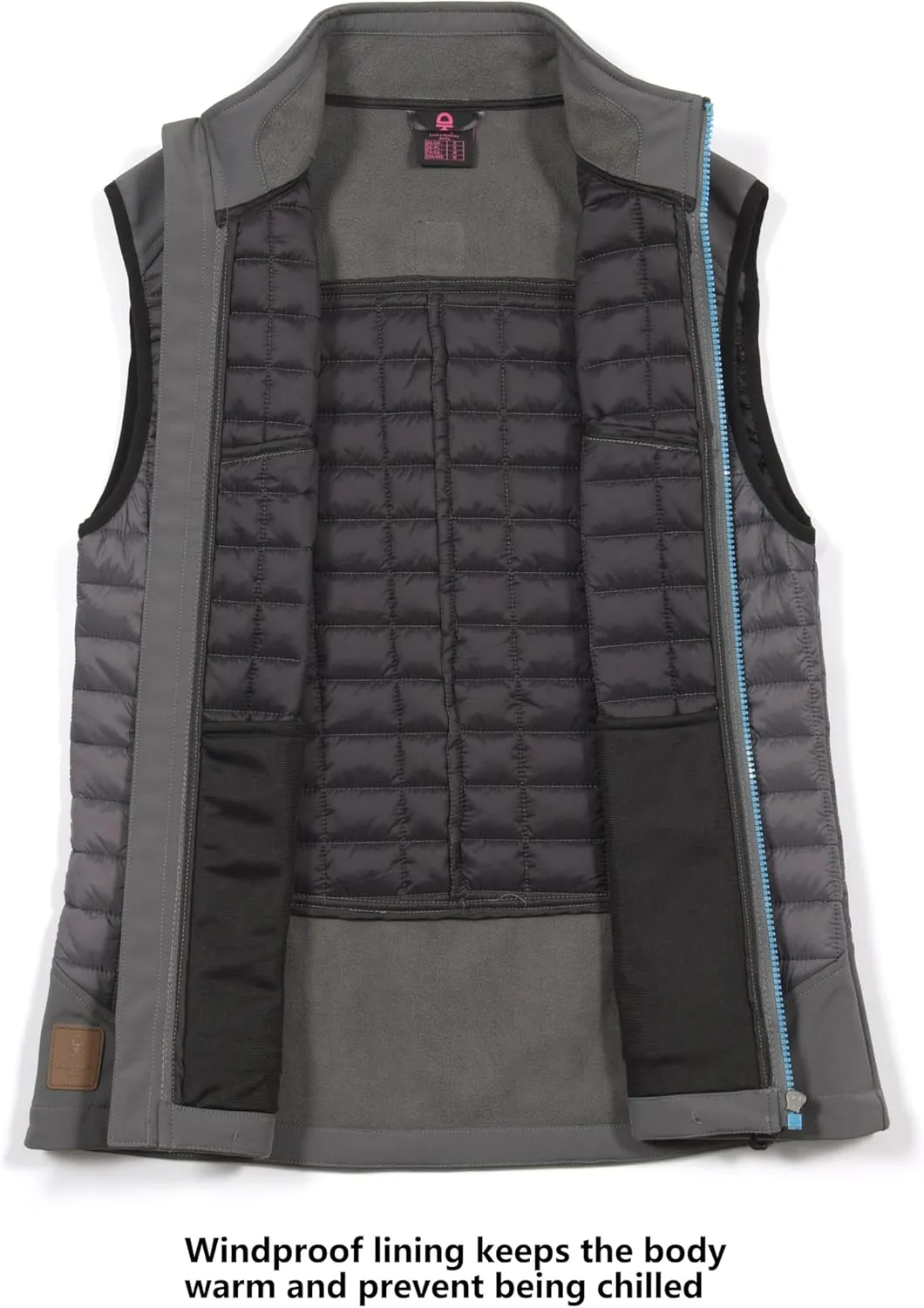 Little Donkey Andy Women's Lightweight Puffer Vest, Warm Outdoor Sleeveless Jacket for Hiking Travel Running Golf
