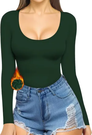 MANGOPOP Womens Scoop Neck Short Sleeve Long Sleeve Slim Fit T Shirt Tunic Tops Tee