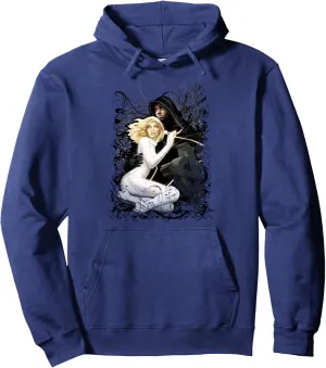 Marvel Cloak And Dagger Splatter Paint Portrait Pullover Hoodie