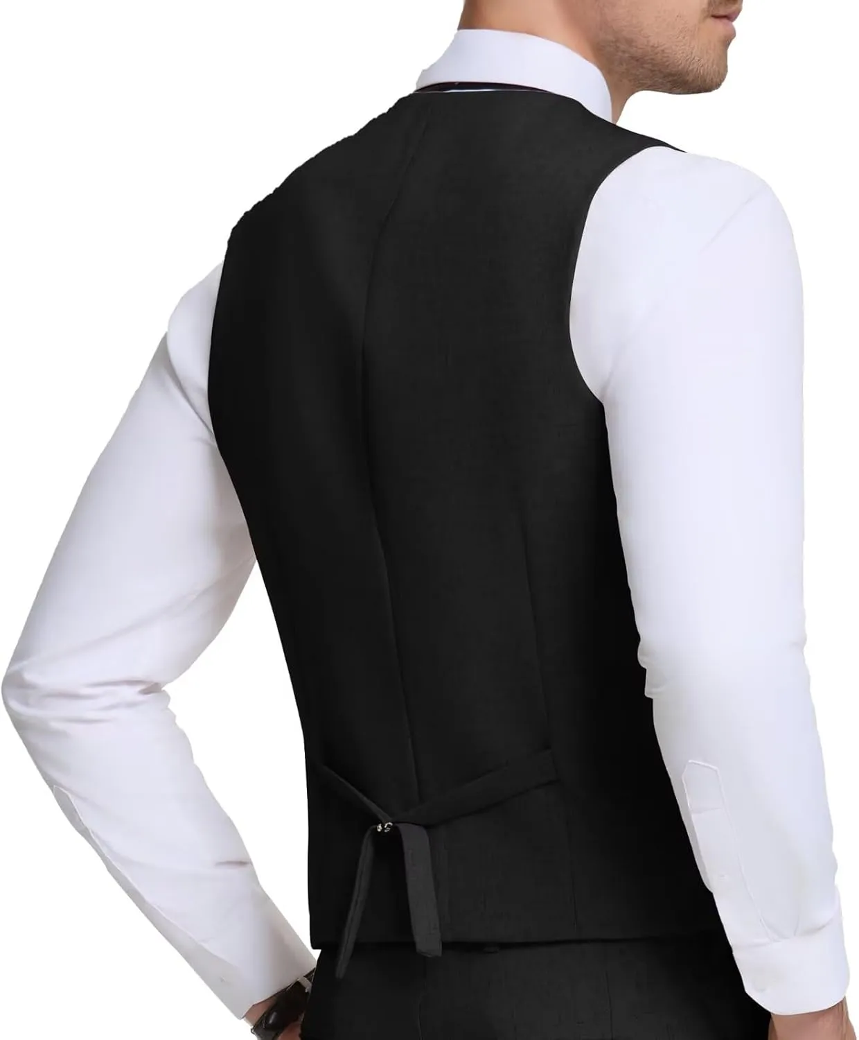 Men Linen Vest Casual Suit Vests Regular Fit Beach Wedding Waistcoat For Mens Groomsmen Party Dress Vest