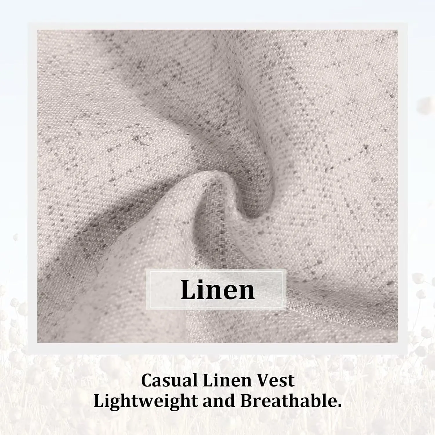 Men Linen Vest Casual Suit Vests Regular Fit Beach Wedding Waistcoat For Mens Groomsmen Party Dress Vest