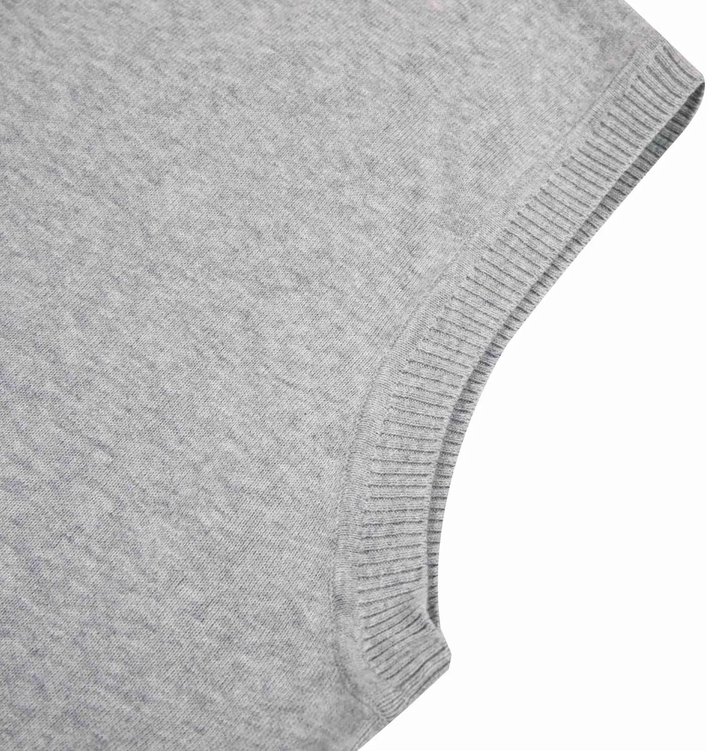 Men Oversized Sweater Vest: Plus Size Big Tall V Neck Cotton Pullover