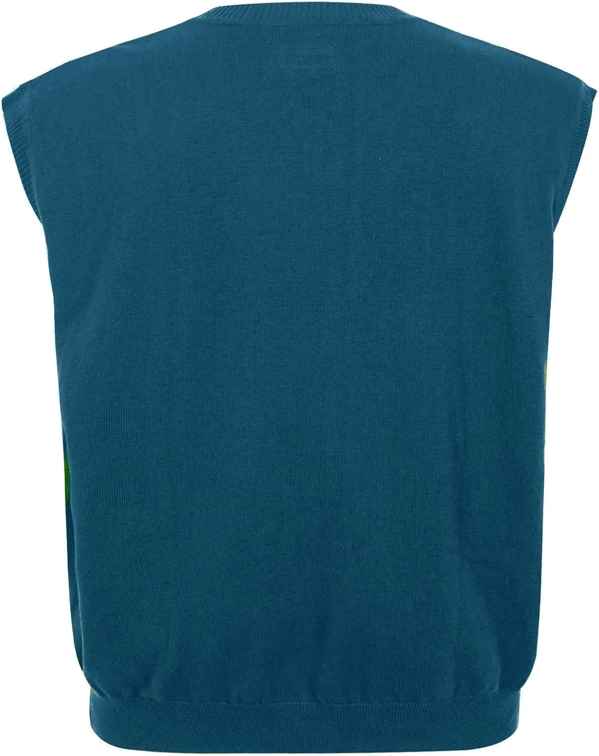 Men Oversized Sweater Vest: Plus Size Big Tall V Neck Cotton Pullover
