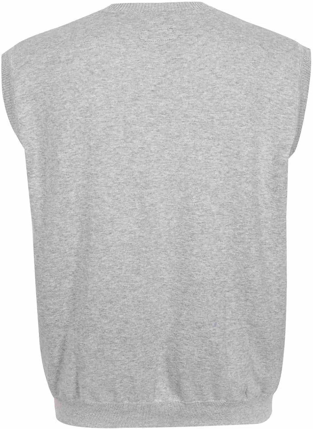 Men Oversized Sweater Vest: Plus Size Big Tall V Neck Cotton Pullover