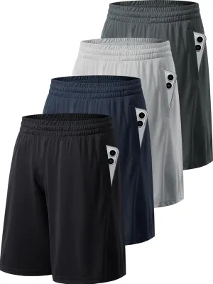 Mens 4-6 Pack Workout Gym Shorts Quick Dry Lightweight Athletic Basketball Running Shorts for Men with Pockets