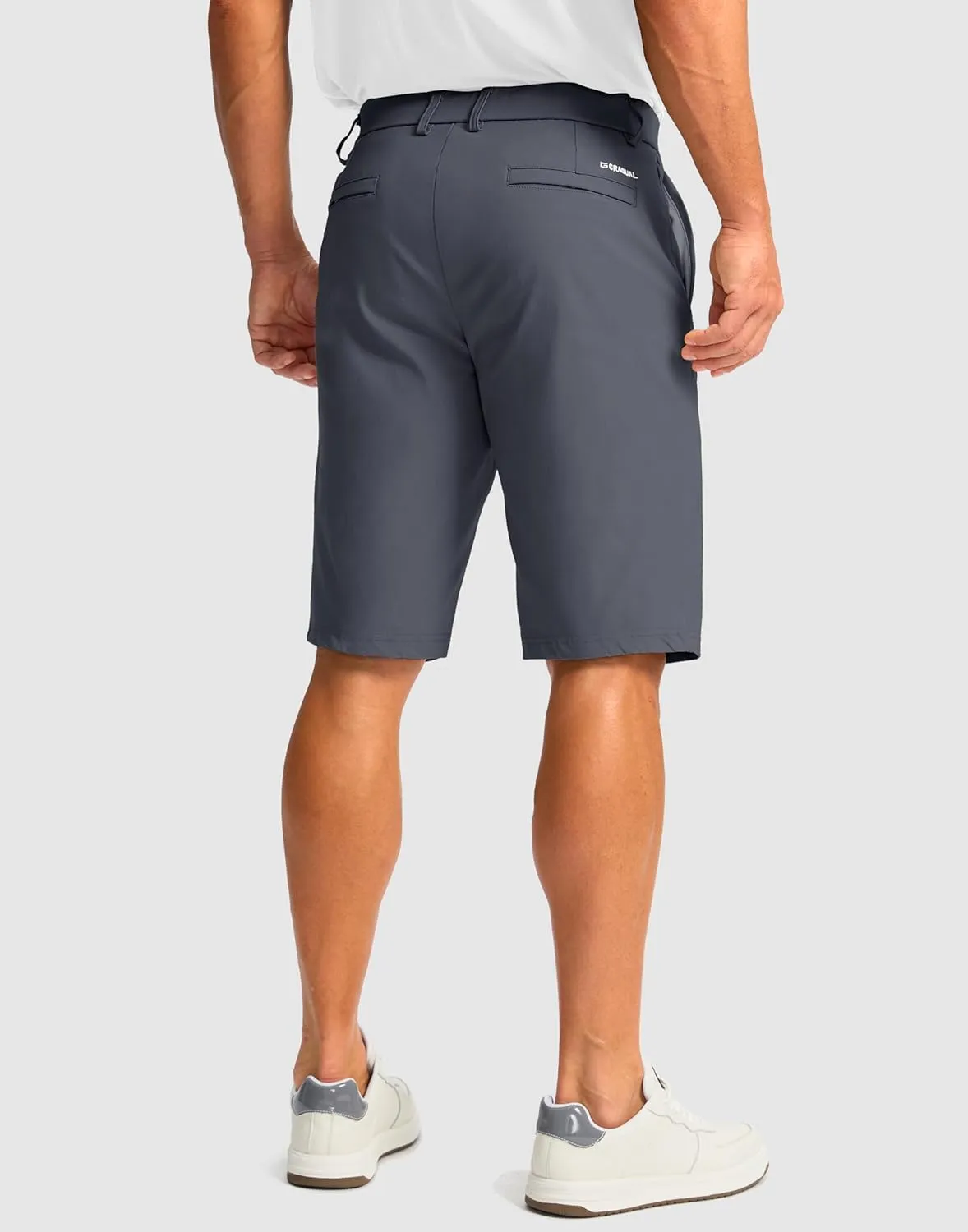 Men's Golf Shorts with 5 Pockets 11" Inseam Stretch Quick Dry Casual Work Dress Shorts for Men