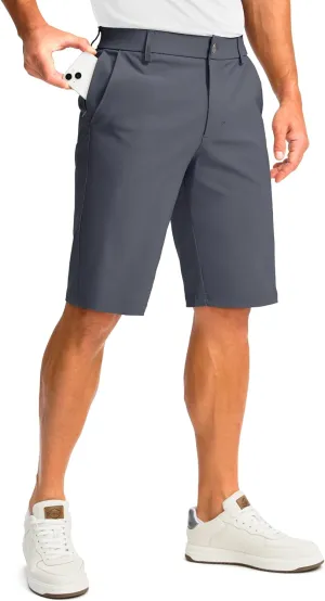 Men's Golf Shorts with 5 Pockets 11" Inseam Stretch Quick Dry Casual Work Dress Shorts for Men