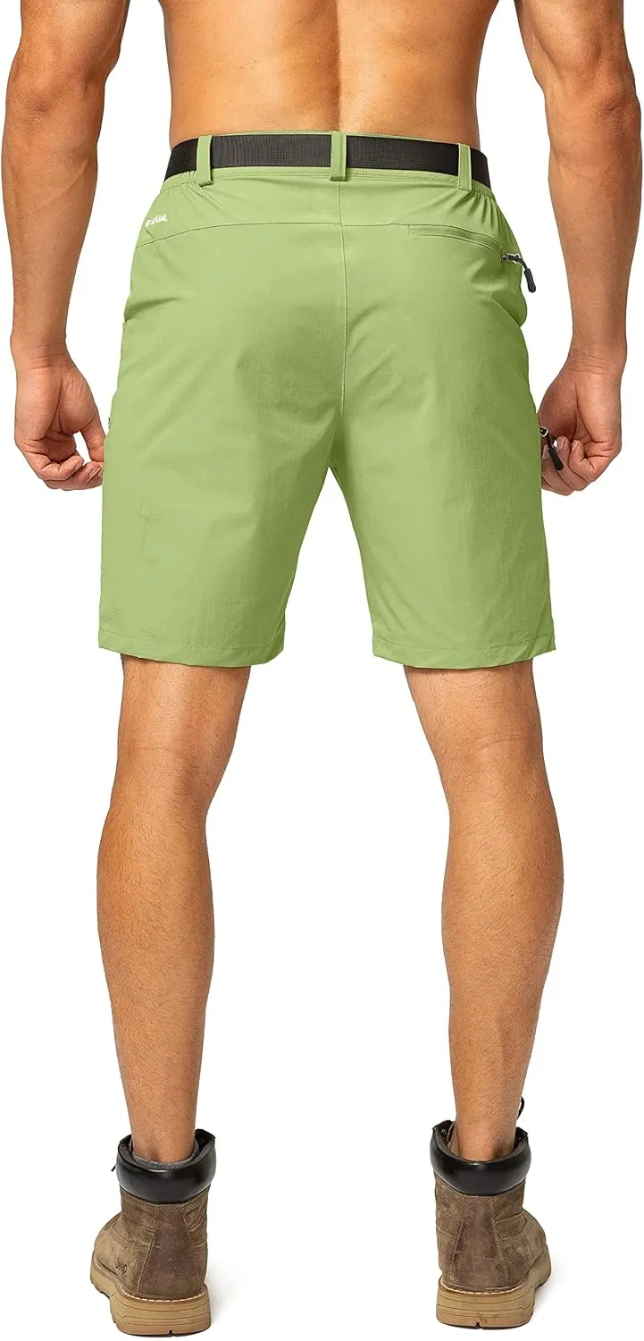 Men's Hiking Cargo Shorts Stretch Quick Dry Outdoor Tactical Shorts for Men with Multi Pocket for Fishing Casual