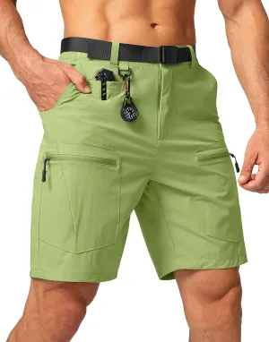 Men's Hiking Cargo Shorts Stretch Quick Dry Outdoor Tactical Shorts for Men with Multi Pocket for Fishing Casual