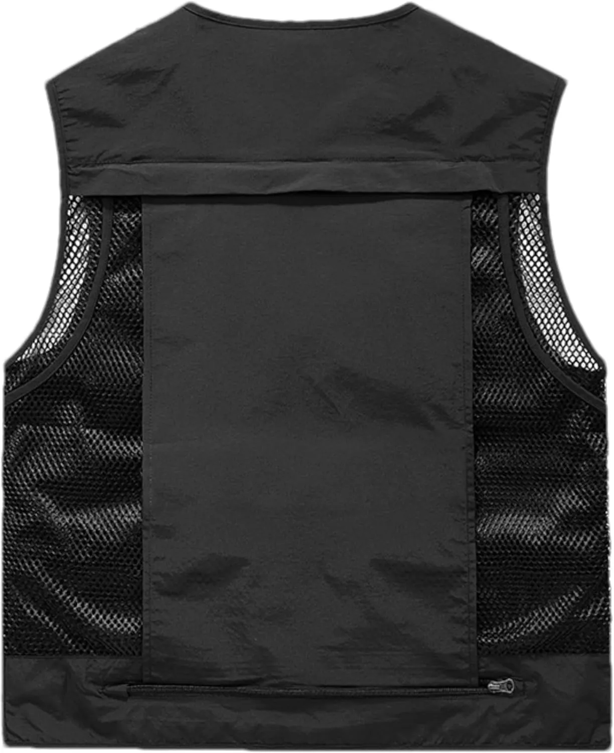 Men's Lightweight Mesh Fishing Vest Utility Outdoor Multi-Pocket Hunting Cargo Vest