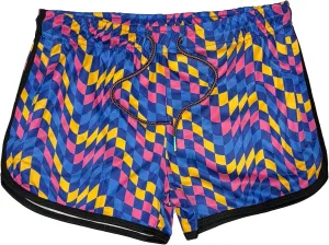 Mens Running Booty Shorts, Zippered Pockets, Rave & Party Short LGBTQ, Gay Rainbow Panda VPL 3 in Inseam Shorts