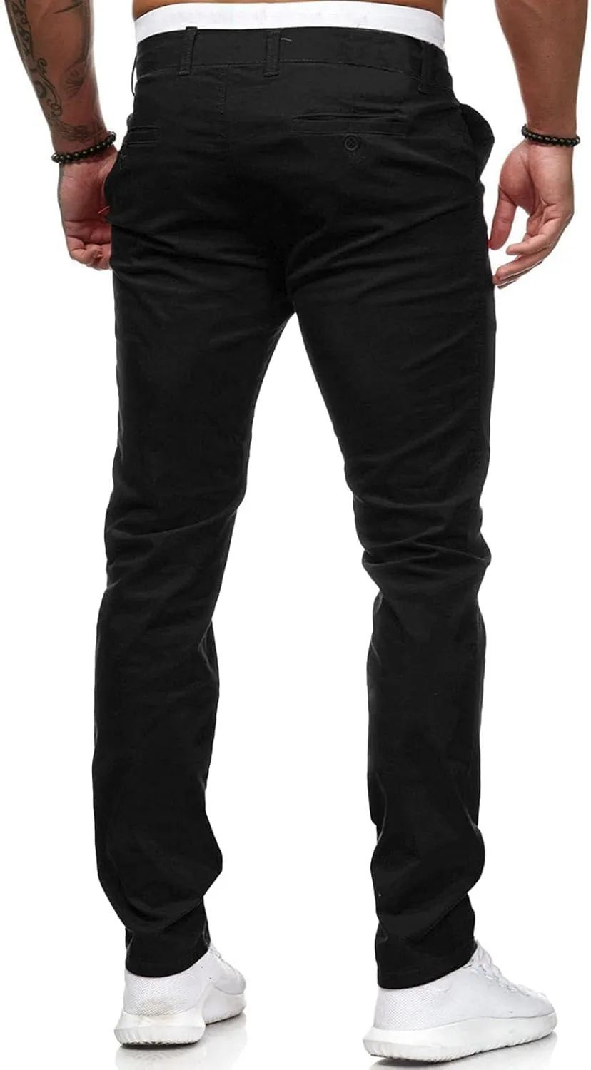 Mens Slim Fit Dress Pants Business Casual Work Suit Pants Formal Dress Trousers Comfort Stretch Flat-Front Chino Golf Pants