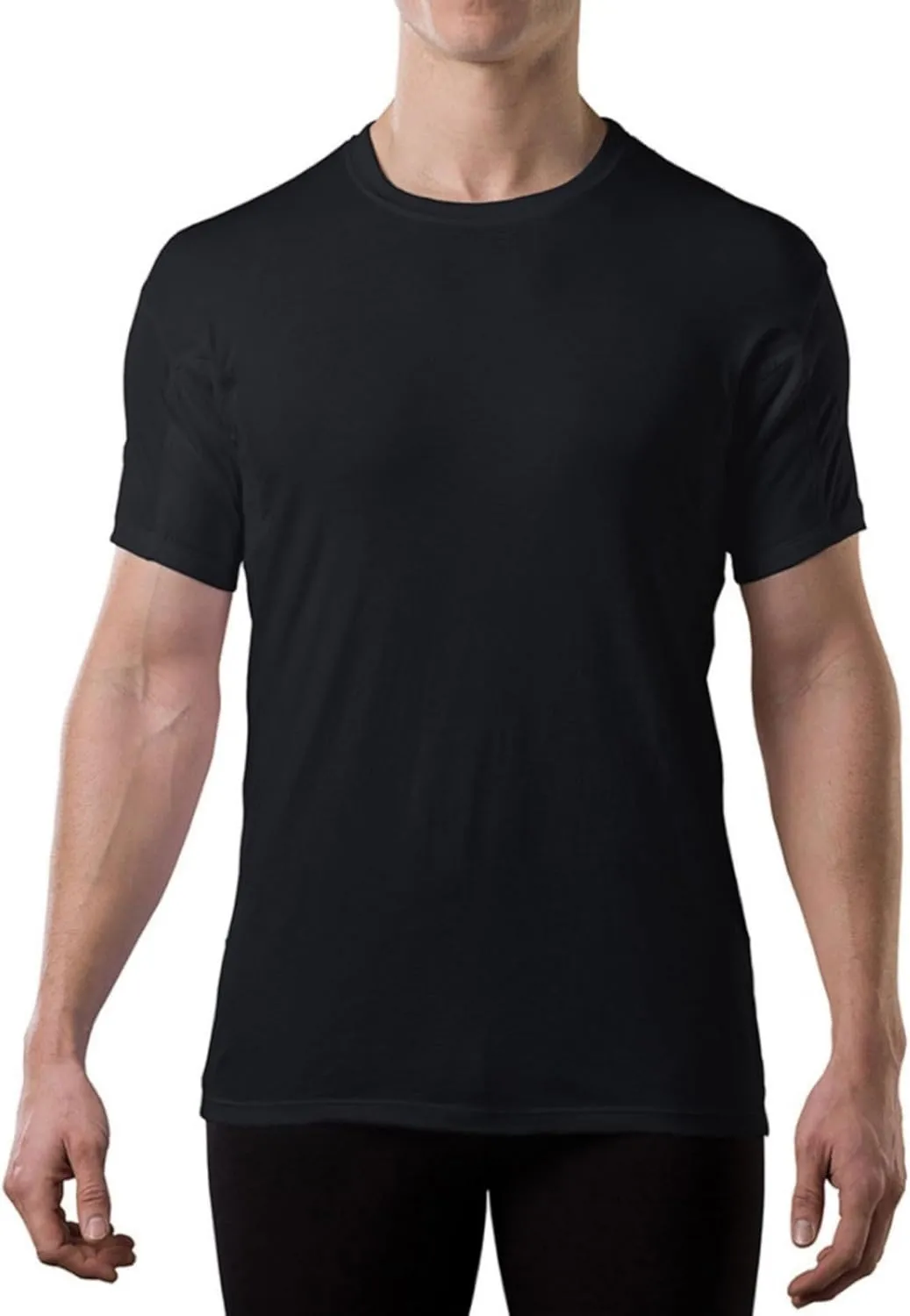 Men's Sweatproof Undershirt | Cotton Crew Neck | Original Fit | with Sweat Pads