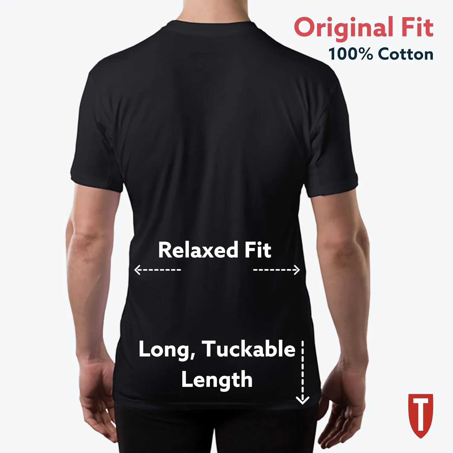 Men's Sweatproof Undershirt | Cotton Crew Neck | Original Fit | with Sweat Pads