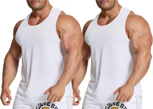 Men's Workout Trainning Tank Tops Slim Fit Muscle T Shirt Quick Dry Runnning Top Athletic Gym Tee