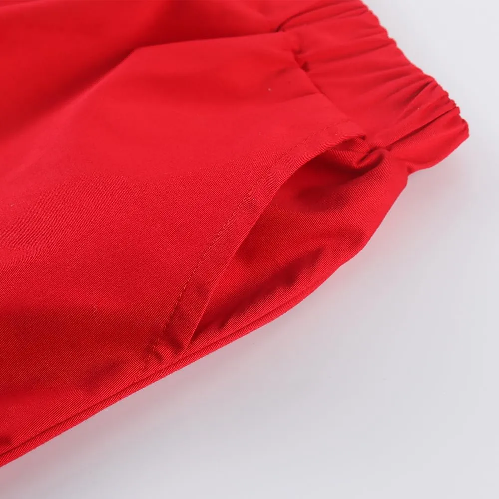 Noomelfish Girls Scalloped Uniform Skirts Stretch Cute School Skort with Pockets (5-12 Years)