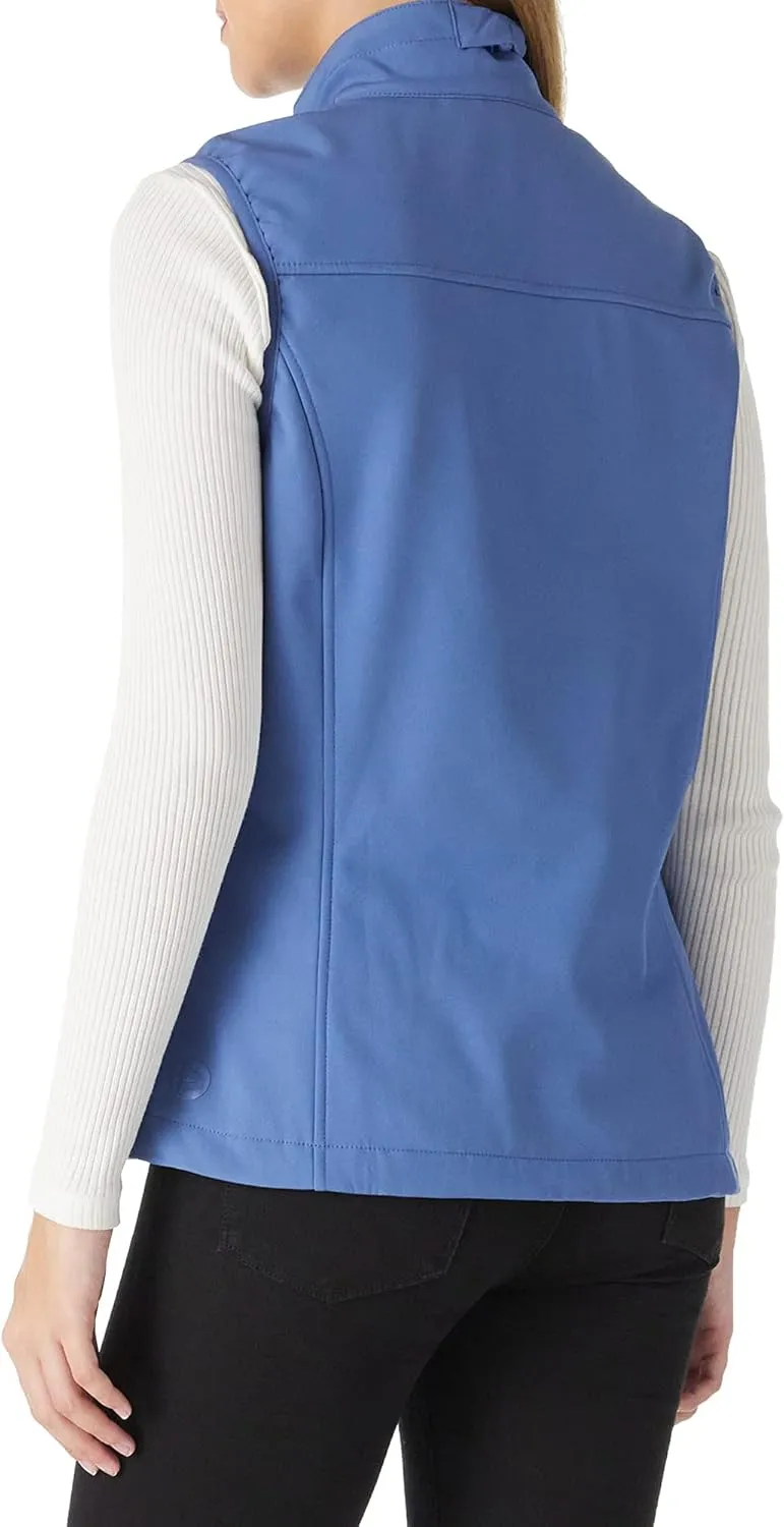 Outdoor Ventures Women's Lightweight Softshell Vest Windproof Fleece Lined Zip Up Sleeveless Jacket for Running Hiking Golf