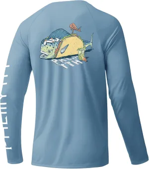 Palmyth Fishing Shirts for Men Long Sleeve UPF 50  T Shirt Sun Protection Tee