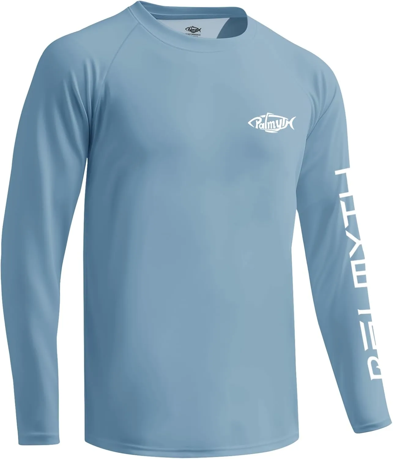 Palmyth Fishing Shirts for Men Long Sleeve UPF 50  T Shirt Sun Protection Tee