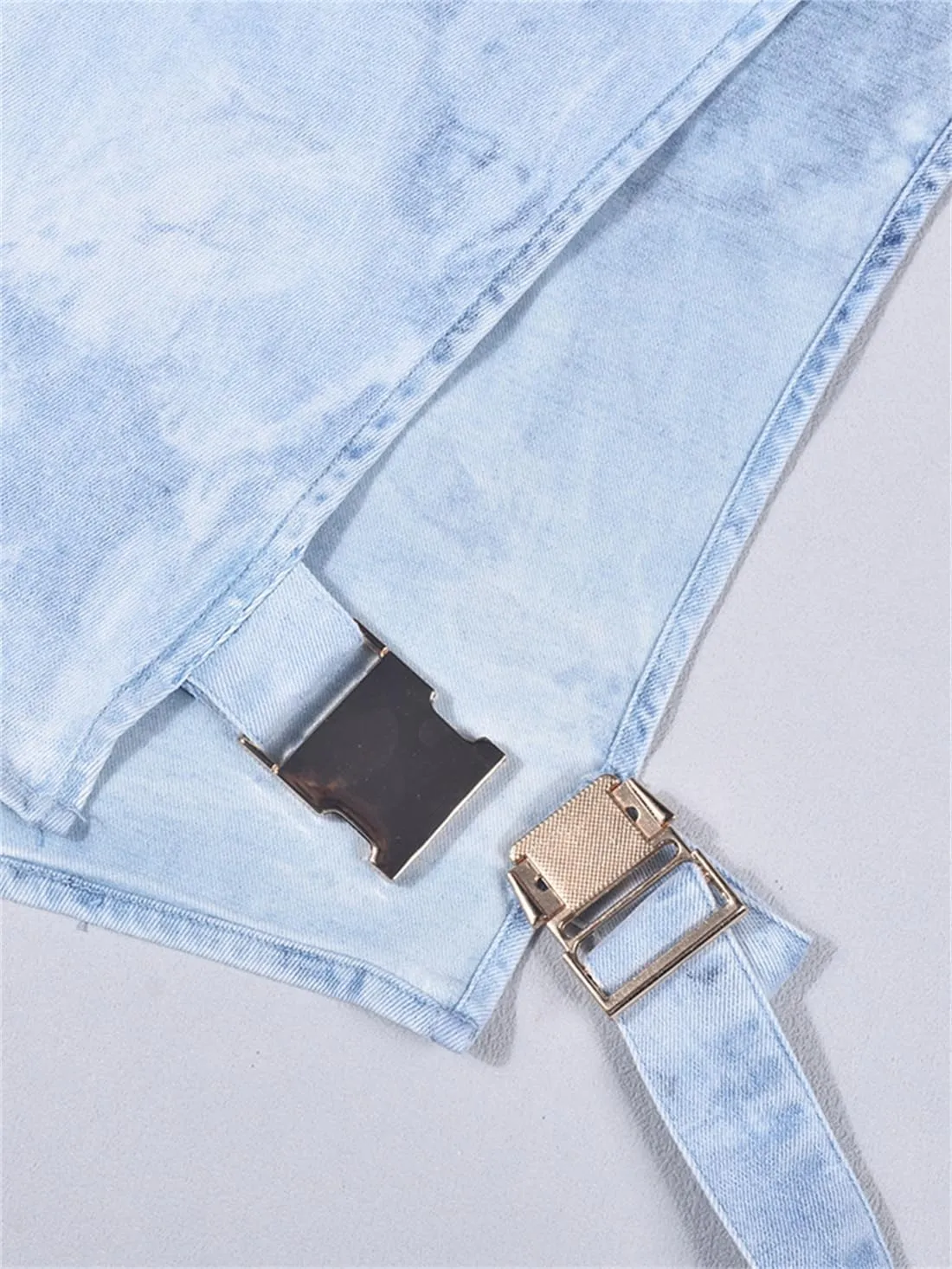PAODIKUAI Women's Sleeveless Denim Crop Top Vest Y2K Sexy Summer Jean Vest Shirt Tank Tops Waistcoat Jacket