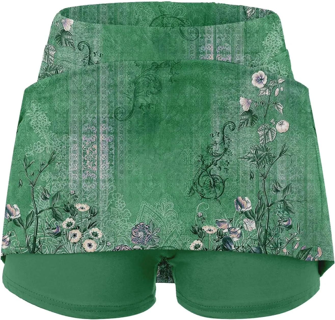 Plus Size Athletic Skorts for Women Summer Tummy Control Outfits High Waist Hiking Casual Fittted Skirt with Pockets