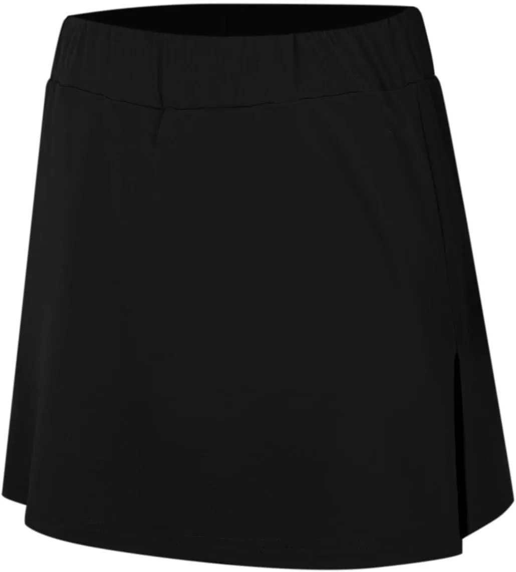Plus Size Skorts for Curvy Women Short Tennis Skirt with Slit Pockets Built in Shorts High Waisted Workout Outfits