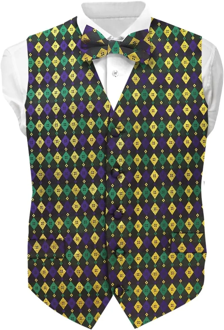 Premium Celebration Suit Vest for Men 2PC Set - Vest & Bow Tie