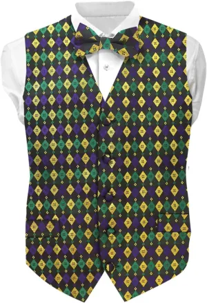Premium Celebration Suit Vest for Men 2PC Set - Vest & Bow Tie