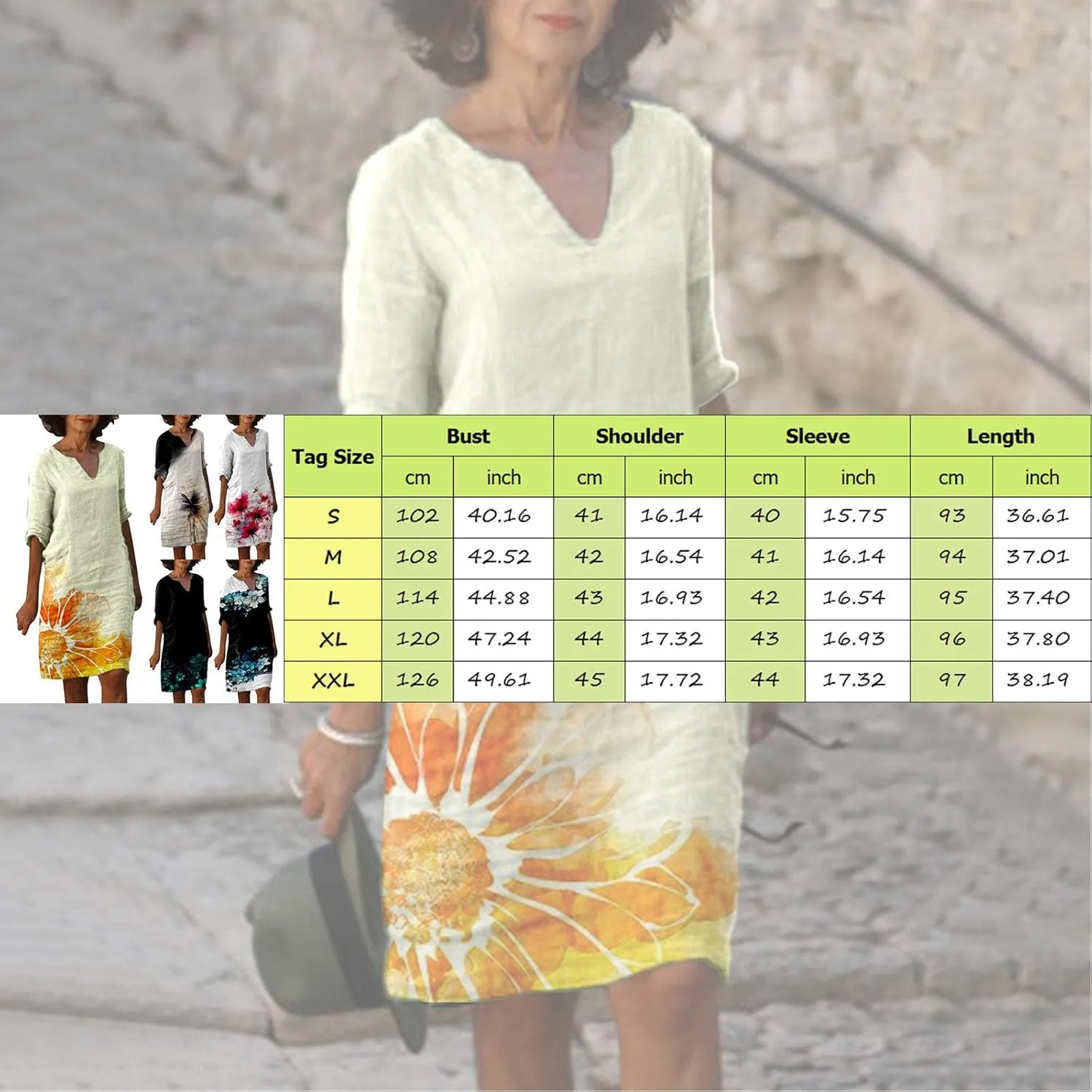 PTOLOCIF Boho Dresses for Women 2025 Cotton Linen Midi Dress Plus Size Short Sleeve Tshirt Dresses Crew Neck Shift Dress