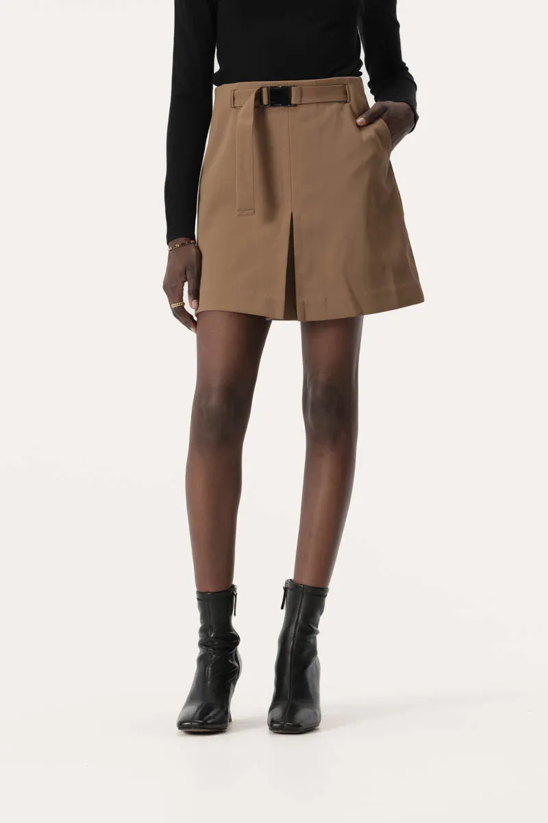RAQUEL SKIRT DARK TAUPE