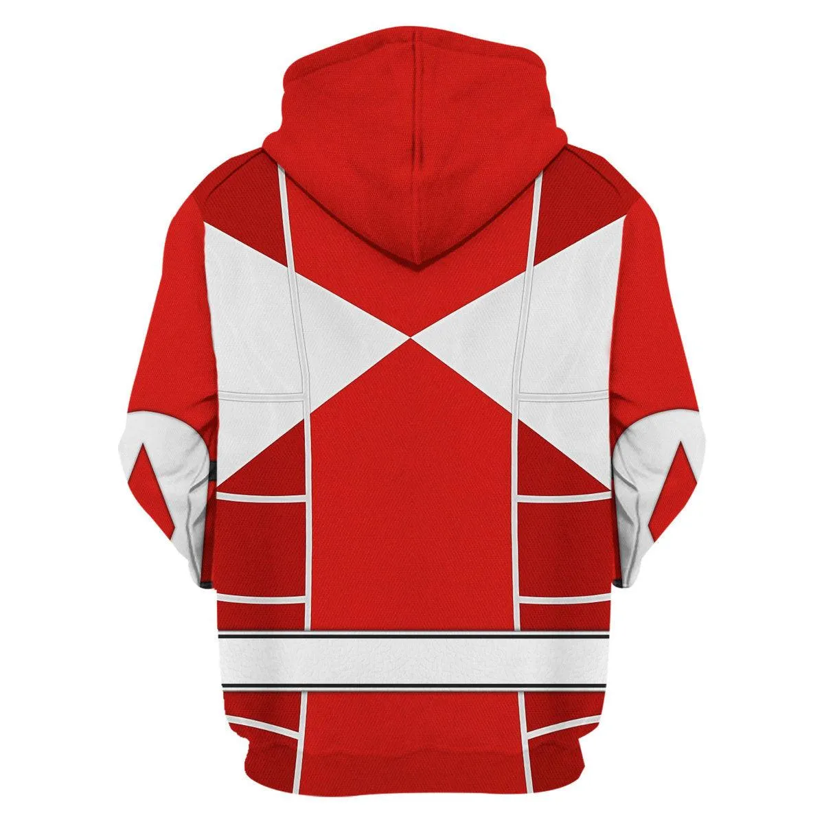 Red Ranger Mighty Morphin Cosplay Hoodies Sweatshirt T-shirt Hawaiian