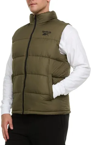 Reebok Mens Puffer Vest for Winter, Lightweight Down Alternative, Men's Outerwear Vests, Winter Vest for Men, Puffy Vest