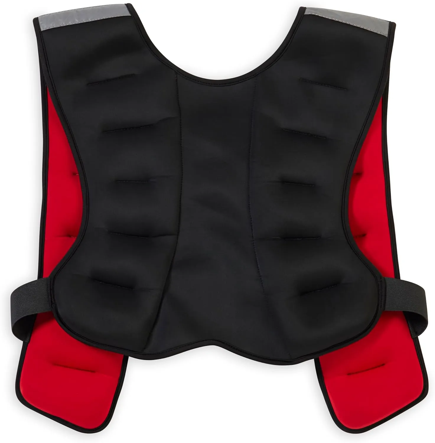 Reebok Weighted Vest  Premium Material, Adjustable Fit, Reflective Elements for Full-Body Workouts, Strength Training, and Rehabilitation