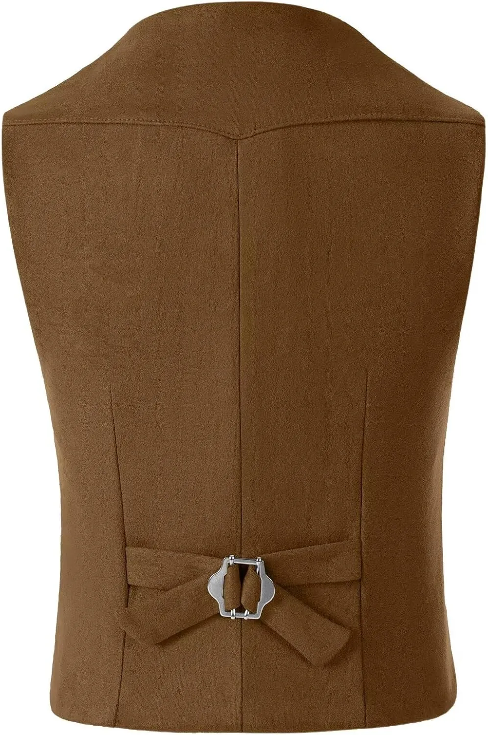 Retro Boys Cowboy Vest Suede Leather Costume Style Western Vest Vintage Waistcoat