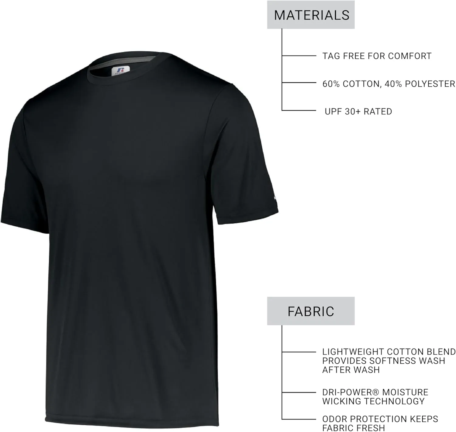 Russell Athletic Men's Short Sleeve Performance T-Shirt