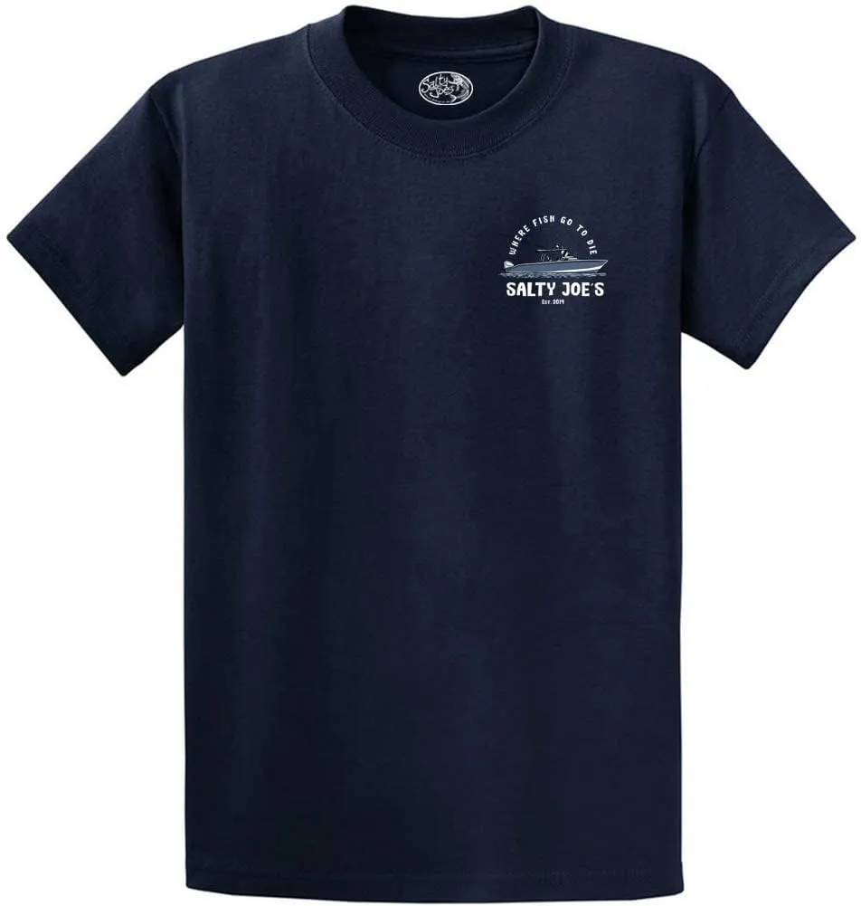 SALTY JOES Mens Graphic Logo Heavyweight Cotton T-Shirts in Regular, Big and Tall