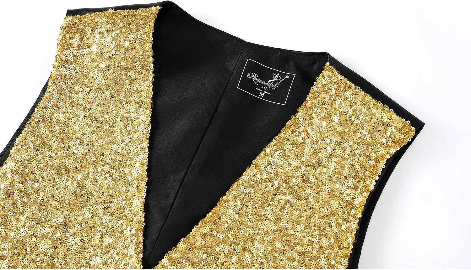 Sequin Vest Party Formal V-neck Shiny Waistcoat Bowtie Set for Wedding Events Mardi Gras St Patricks day Carnival