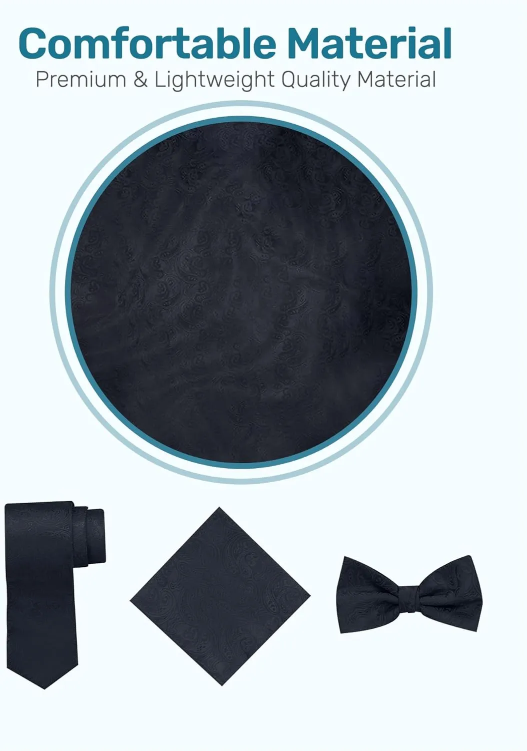 S.H. Churchill & Co. Boys 4 Piece Formal Paisley Vest and Tie Set