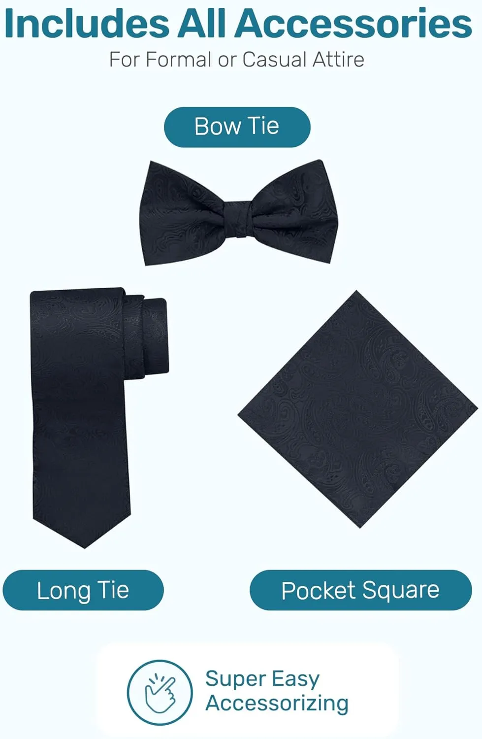 S.H. Churchill & Co. Boys 4 Piece Formal Paisley Vest and Tie Set