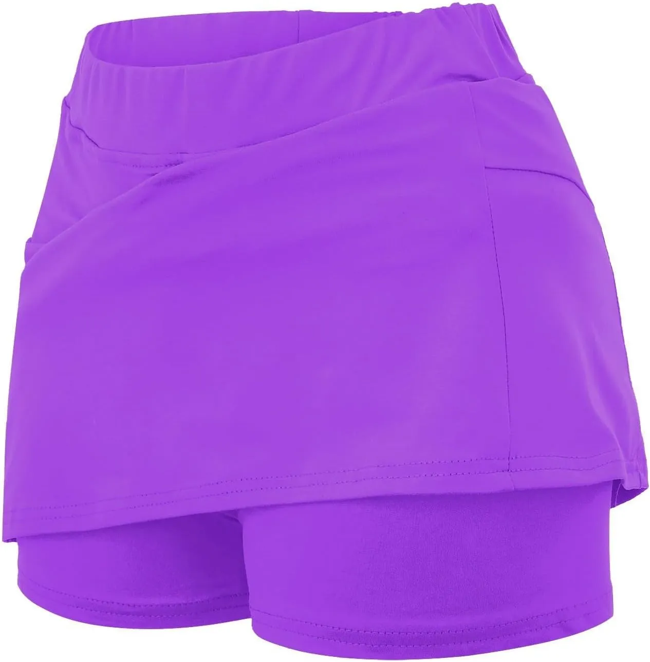 Skorts for Women Dressy Casual High Waisted Skorts Tummy Control Athletic Inner Shorts for Sports Running Tennis