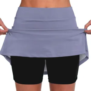 Skorts for Women with Pockets High Waist Tummy Control Womens Yoga Shorts Casual Athletic Tennis Mini Short Skirts