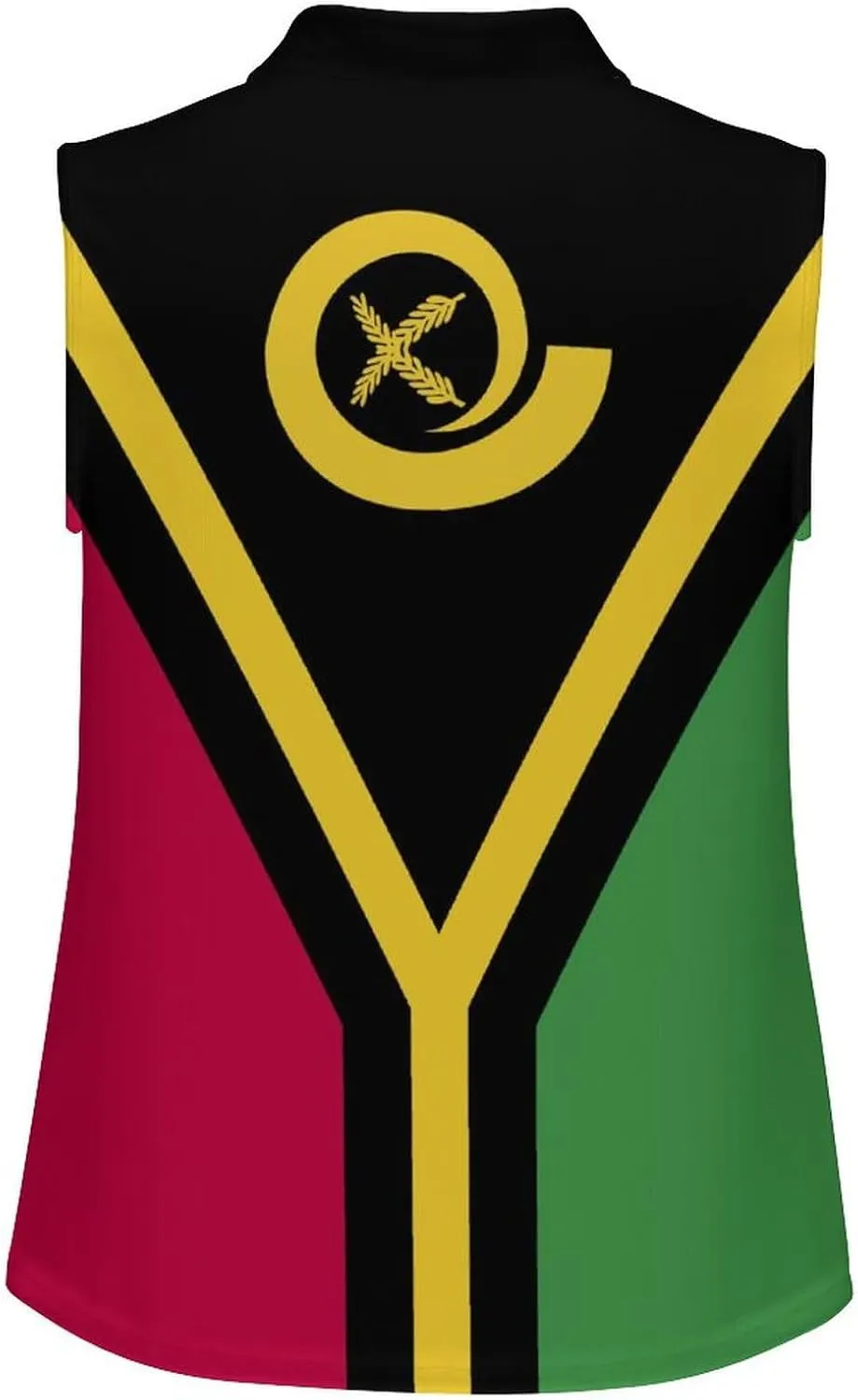 Sleeveless Shirts for Women Venezuela Flag V Neck Shirt Casual PO-LO Tank Top Pullover Quick Dry with Designs