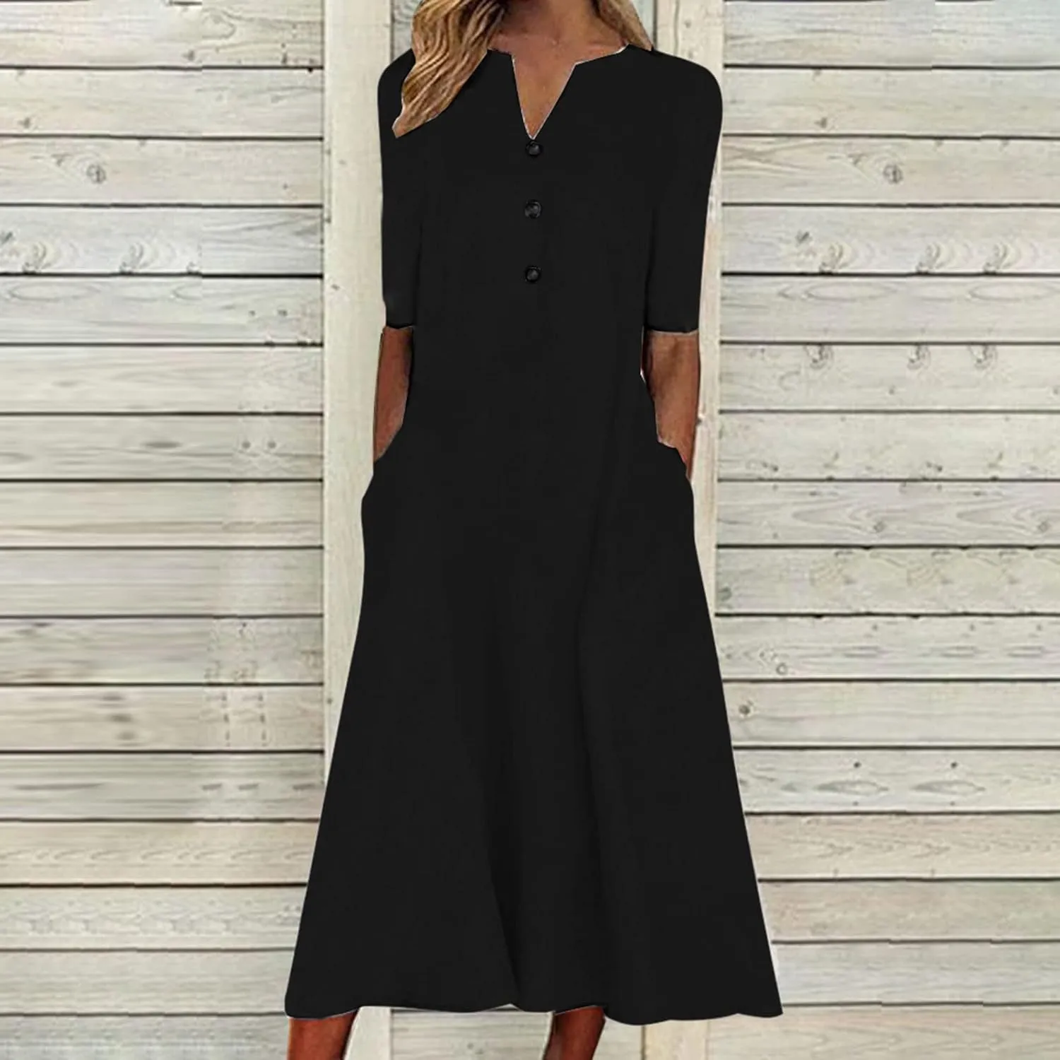 SMIDOW Summer Maxi Dresses for Women 2023 Casual Beach Tshirt Long Dress Printed Short Sleeve v Neck Flowy Sundress